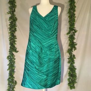 Max & Cleo Mermaid Scale Cocktail Teal Dress